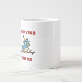 Taza De Café Gigante Año Nuevo, viejo yo