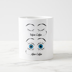 Taza De Café Gigante Antes del Café/Después del Café