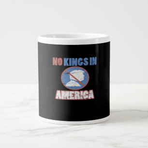 Taza De Café Gigante Anti- No Kings En América Clásico