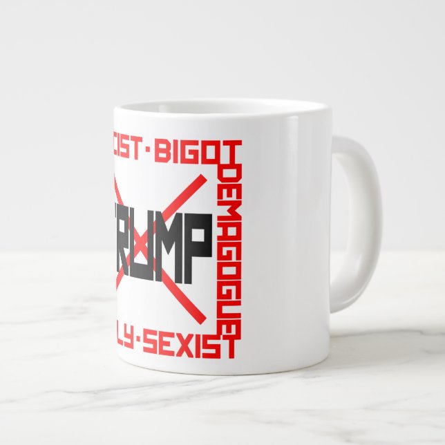 Taza De Café Gigante Anti-Trump (Derecha)