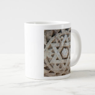 Taza De Café Gigante Antigua talla de la estrella de David, Israel