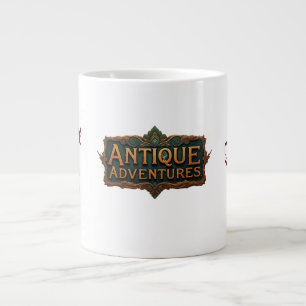 Taza De Café Gigante Antiguas aventuras Typografía Arte eterno -