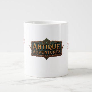 Taza De Café Gigante Antiguas aventuras Typografía Arte eterno -
