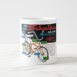 Taza De Café Gigante Anuncio de bicicleta antigua