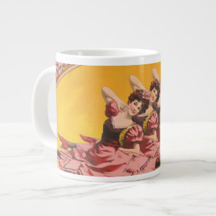 Taza De Café Gigante Anuncio Vintage Para Las Divisiones De La Primaver