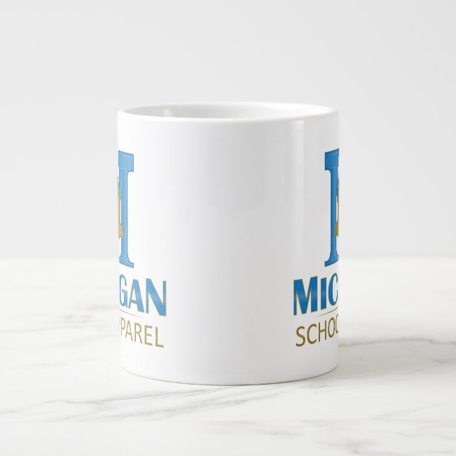 Taza De Café Gigante Aparato escolar de Michigan (Frente)