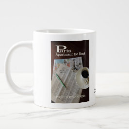 Taza De Café Gigante "Apartamento de París para alquilar"