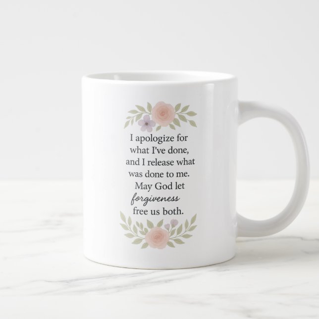 Taza De Café Gigante Apology/Forgiveness  (Derecha)