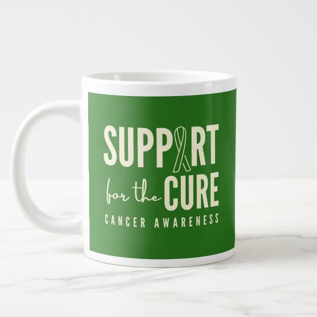 Taza De Café Gigante apoyo a la concienciación sobre el cáncer para la  (Izquierda)