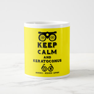 Taza De Café Gigante Apoyo Y Conciencia De Keratoconos