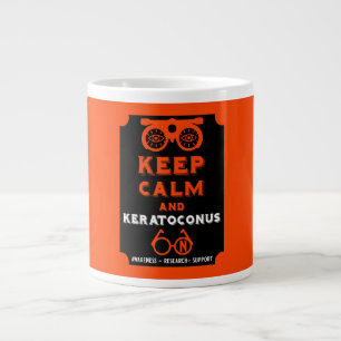Taza De Café Gigante Apoyo Y Conciencia De Keratoconos