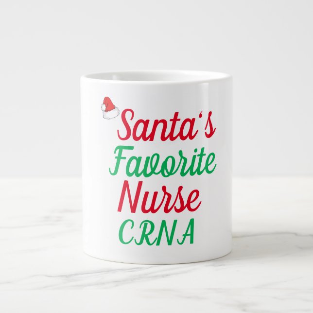 Taza De Café Gigante Apreciación de Navidades de enfermería favoritos d (Frente)
