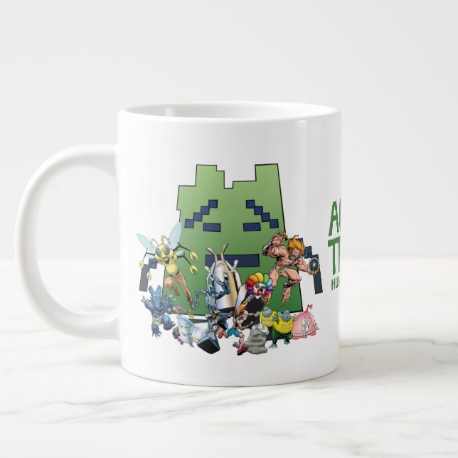 Taza De Café Gigante Aqua Teen Hunger Force Villains (Izquierda)