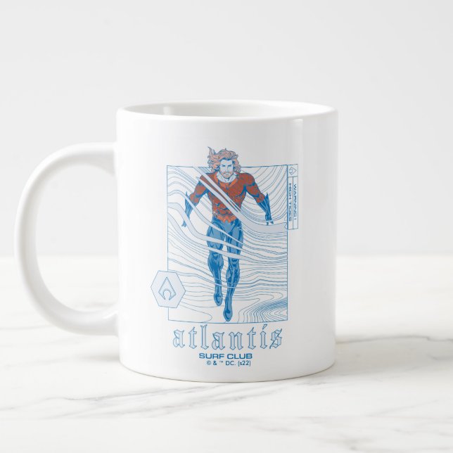 Taza De Café Gigante Aquaman - Atlantis Surf Club (Izquierda)