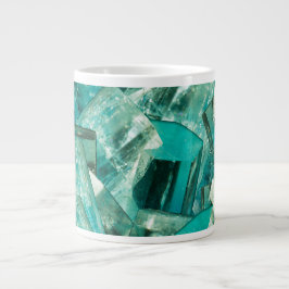 Taza De Café Gigante Aquamarine March Birthstone Blue Crystal Gem