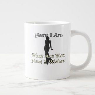 Taza De Café Gigante Aquí Estoy Siguientes 2 Deseos