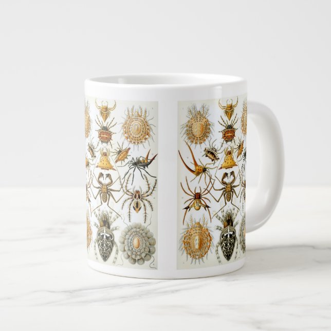 Taza De Café Gigante Arañas o arácnidos de Ernst Haeckel (Derecha)