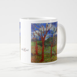 Taza De Café Gigante Árbol colorido