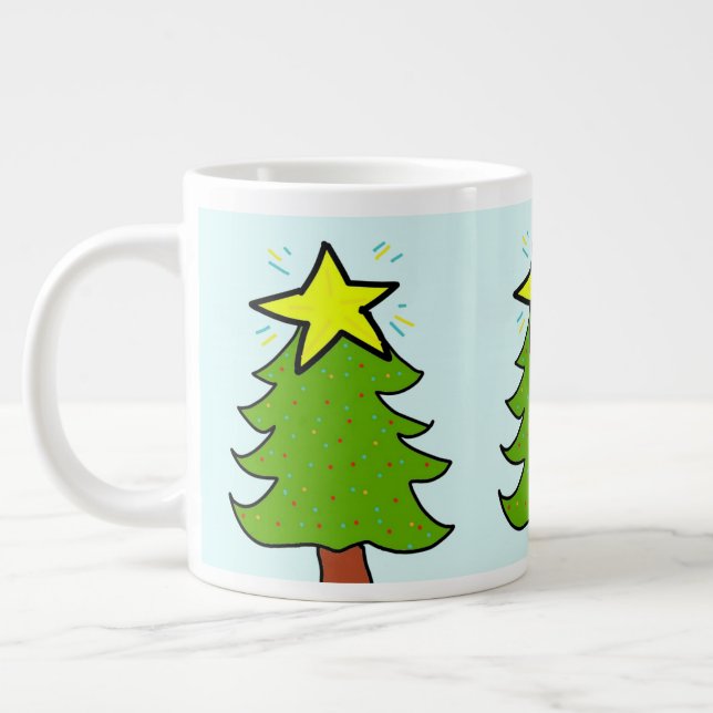 Taza De Café Gigante Árbol de Navidad (Izquierda)