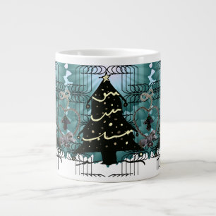 Taza De Café Gigante Árbol de Navidad único diseño de vacaciones modern
