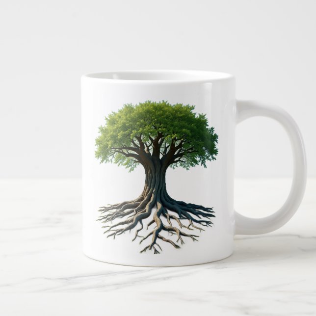 Taza De Café Gigante "Árbol de vida" (Derecha)