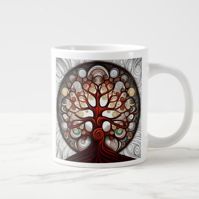 Taza De Café Gigante Árbol de vida (Derecha)
