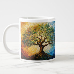 Taza De Café Gigante Árbol del conocimiento - Pintura de petróleo