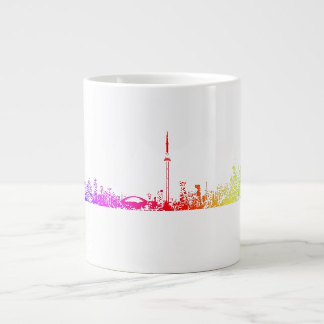 Taza De Café Gigante Arcoiris de Toronto (Frente)