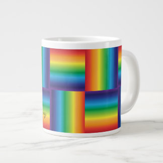 Taza De Café Gigante Arcoiris PinWheg Mug