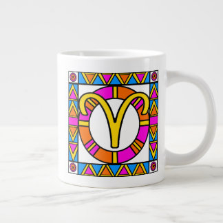 Taza De Café Gigante ARIES 20 oz. Mug Jumbo - Patrón Tikki