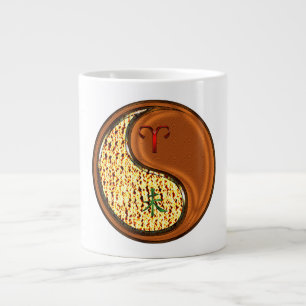 Taza De Café Gigante Aries & Cabra de Madera