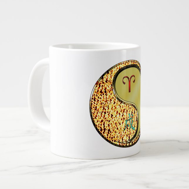 Taza De Café Gigante Aries & Perro de Metal (Izquierda)