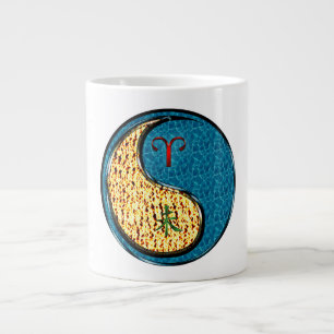 Taza De Café Gigante Aries y Cabra de Agua