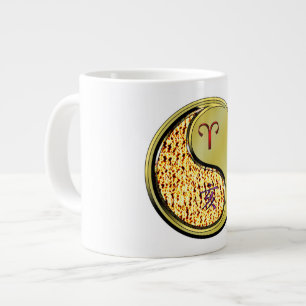 Taza De Café Gigante Aries y Cerdo de Metal