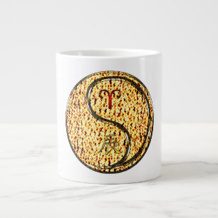 Taza De Café Gigante Aries y Dragón de Fuego