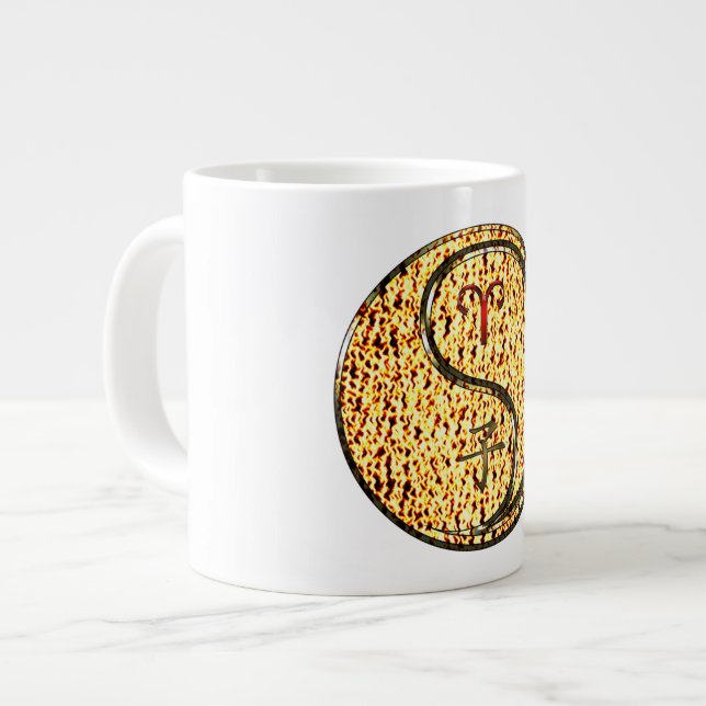 Taza De Café Gigante Aries y Rata de Fuego (Izquierda)