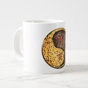 Taza De Café Gigante Aries y Tigre de Tierra