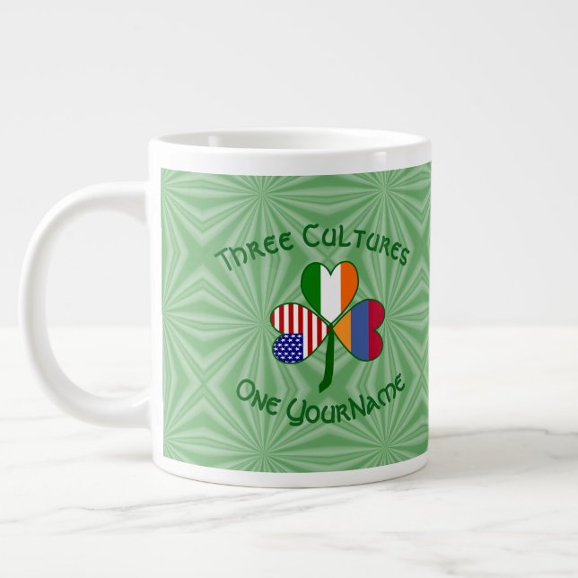 Taza De Café Gigante Armenia Irlanda Estados Unidos: La bandera de Sham (Izquierda)