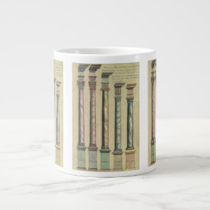 Taza De Café Gigante Arquitectura Vintage, los 5 órdenes arquitectónico
