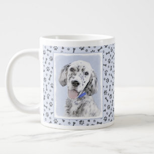 Taza De Café Gigante Arreglo de inglés azul Belton Pintura de perro