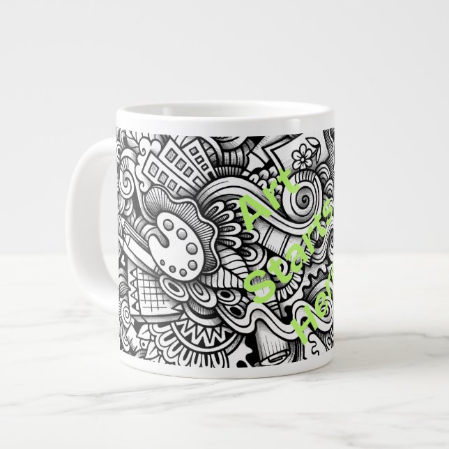 Taza De Café Gigante Art Mug (Izquierda)