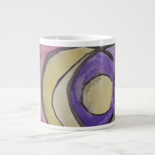 Taza De Café Gigante Arte abstracto de planetas