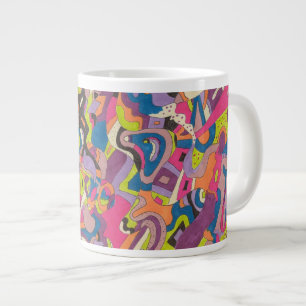Taza De Café Gigante Arte abstracto de "Samba"