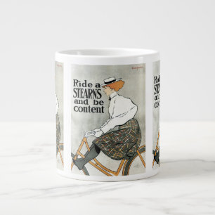 Taza De Café Gigante Arte Antiguo Modernista, Monta Bicicletas Sterns