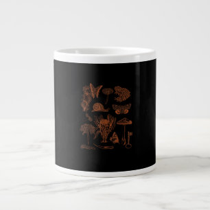 Taza De Café Gigante Arte botánico, hongos de rana estética Goblincore