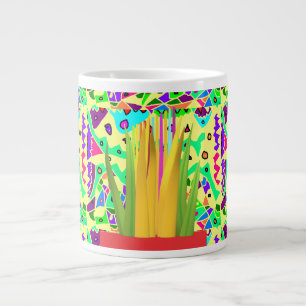 Taza De Café Gigante arte con estampado de bonito surrealista