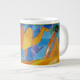 Taza De Café Gigante Arte de camello por niños