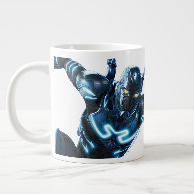 Taza De Café Gigante Arte de caracteres de salto de escarabajo azul (Izquierda)