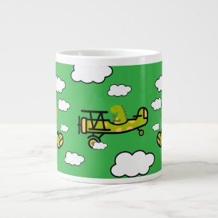 Taza De Café Gigante Arte de guardería piloto de dinosaurios animales