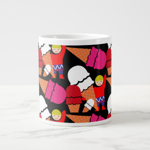 Taza De Café Gigante Arte De Helado Retro Vintage